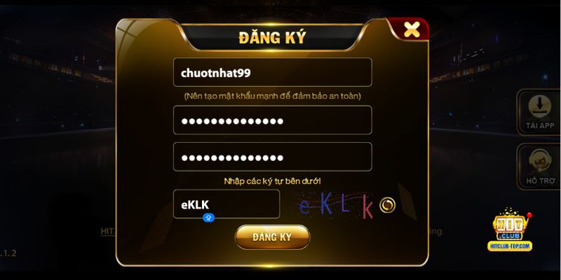 Hướng dẫn đăng ký Hitclub trên website giao diện mới nhất